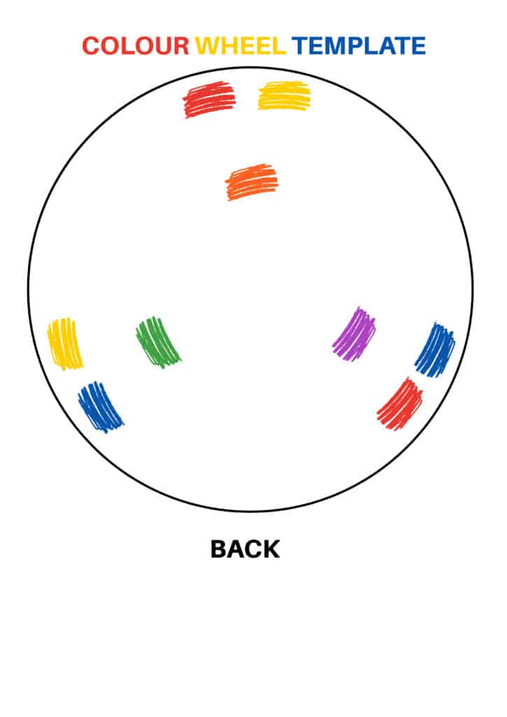 colour mixing wheel template