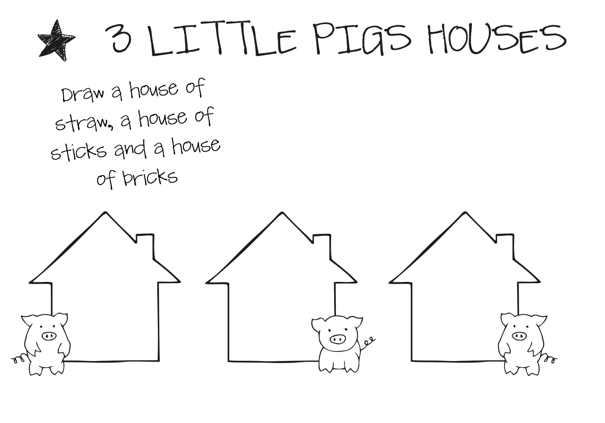 Free Printable Three Little Pigs