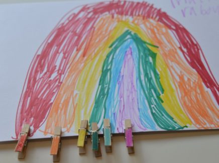 Preschool Science - Easy colours of the rainbow craft - Science