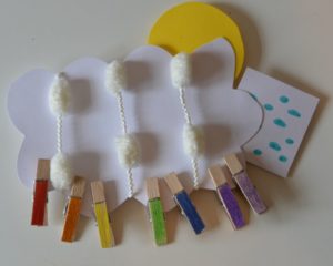 Preschool Science - Easy colours of the rainbow craft - Science