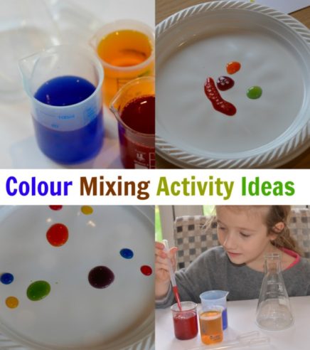 food color mixing experiment