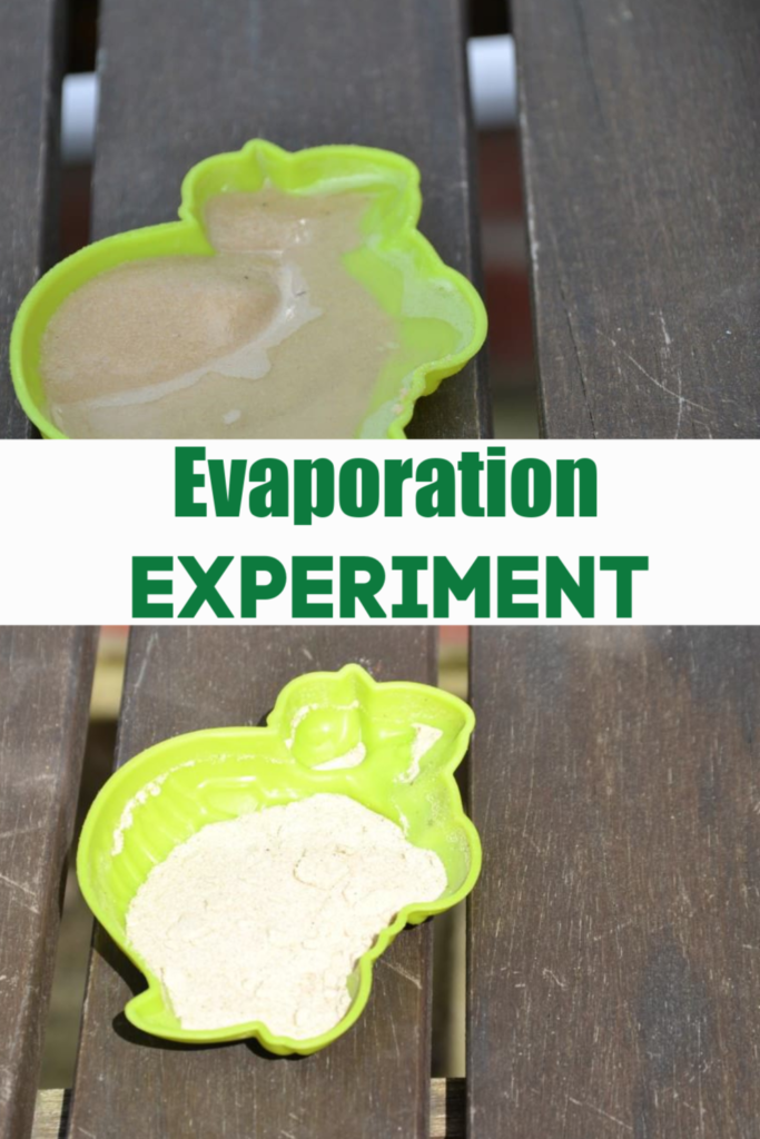 science experiment of evaporation