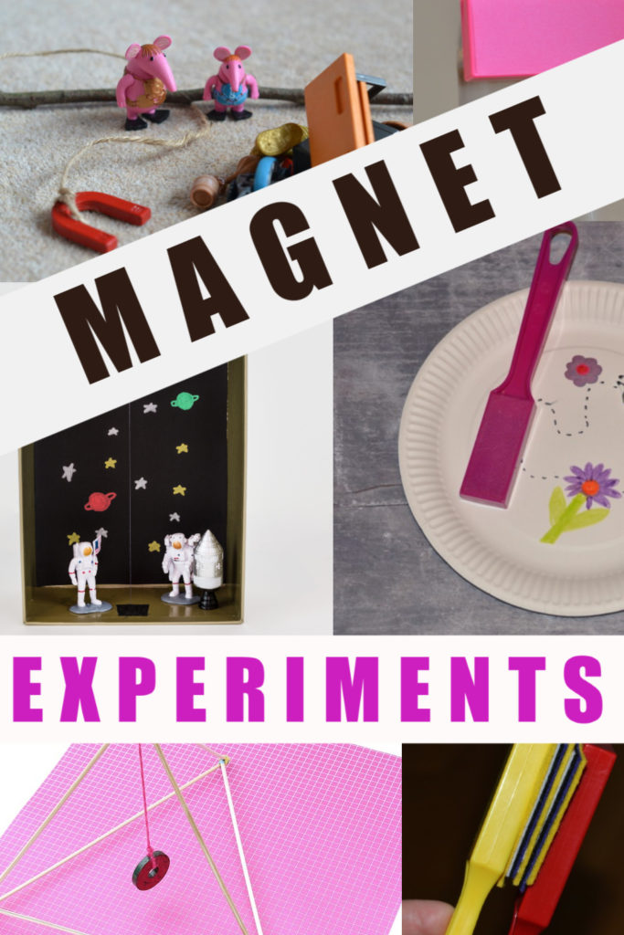 Easy Magnet Experiments for kids. Defy gravity, go magnet fishing, make a magnet maze and lots more magnet science