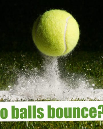 Tennis ball bouncing