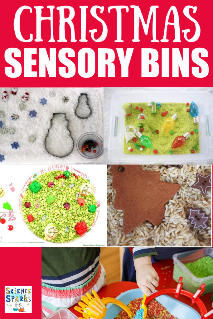 Easy Christmas Sensory Bin for Preschoolers - Winter Sensory Activities -  Natural Beach Living