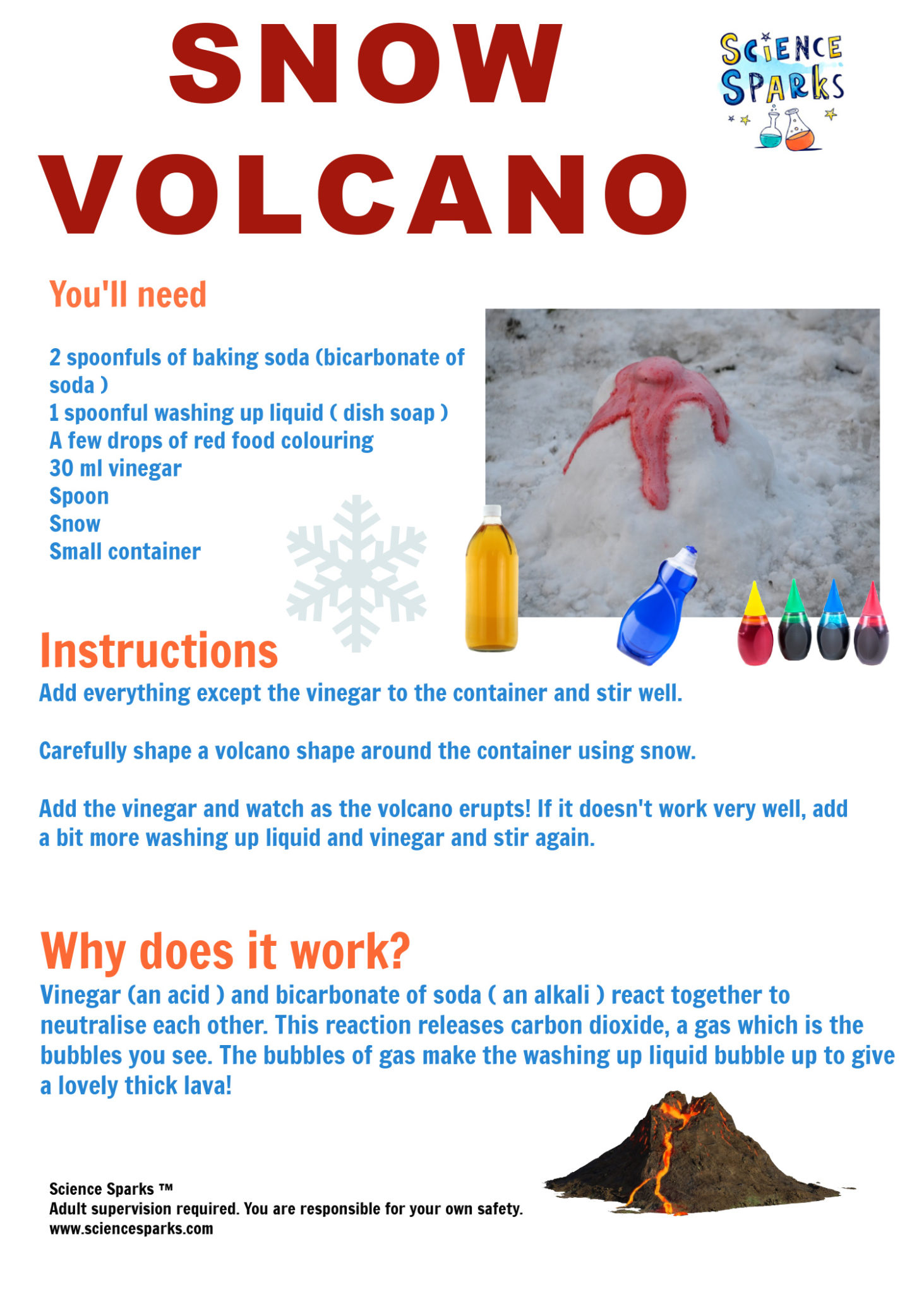 questions about volcano experiment