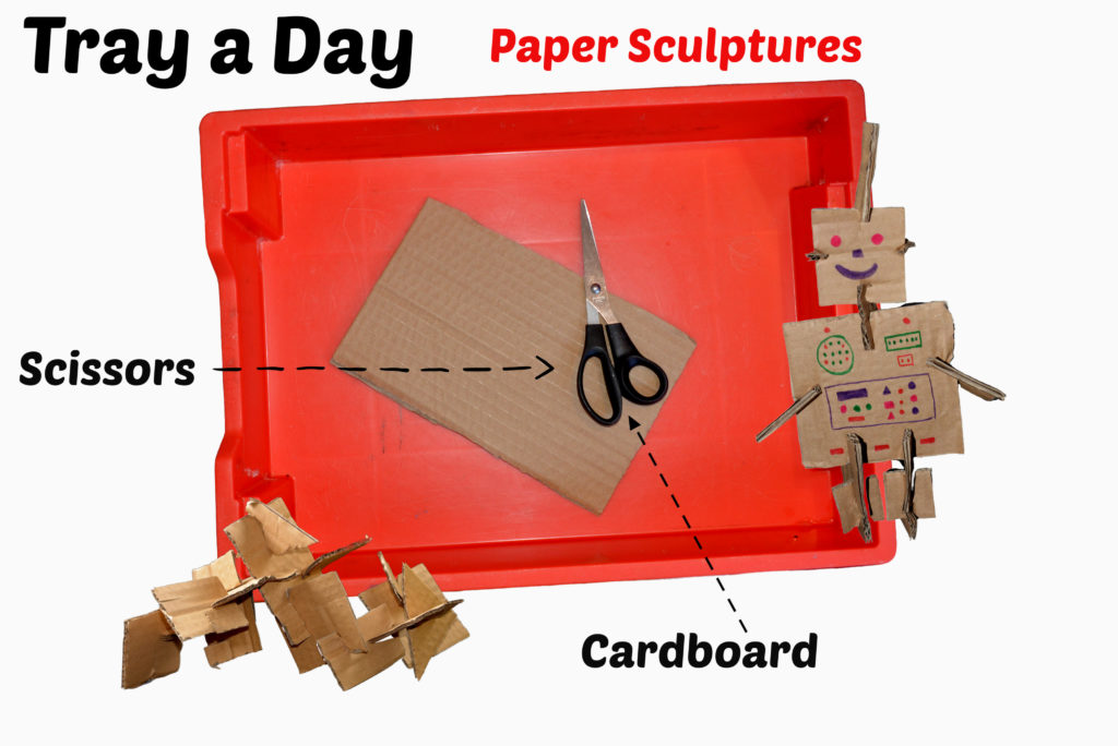 paper sculpture science at home activity