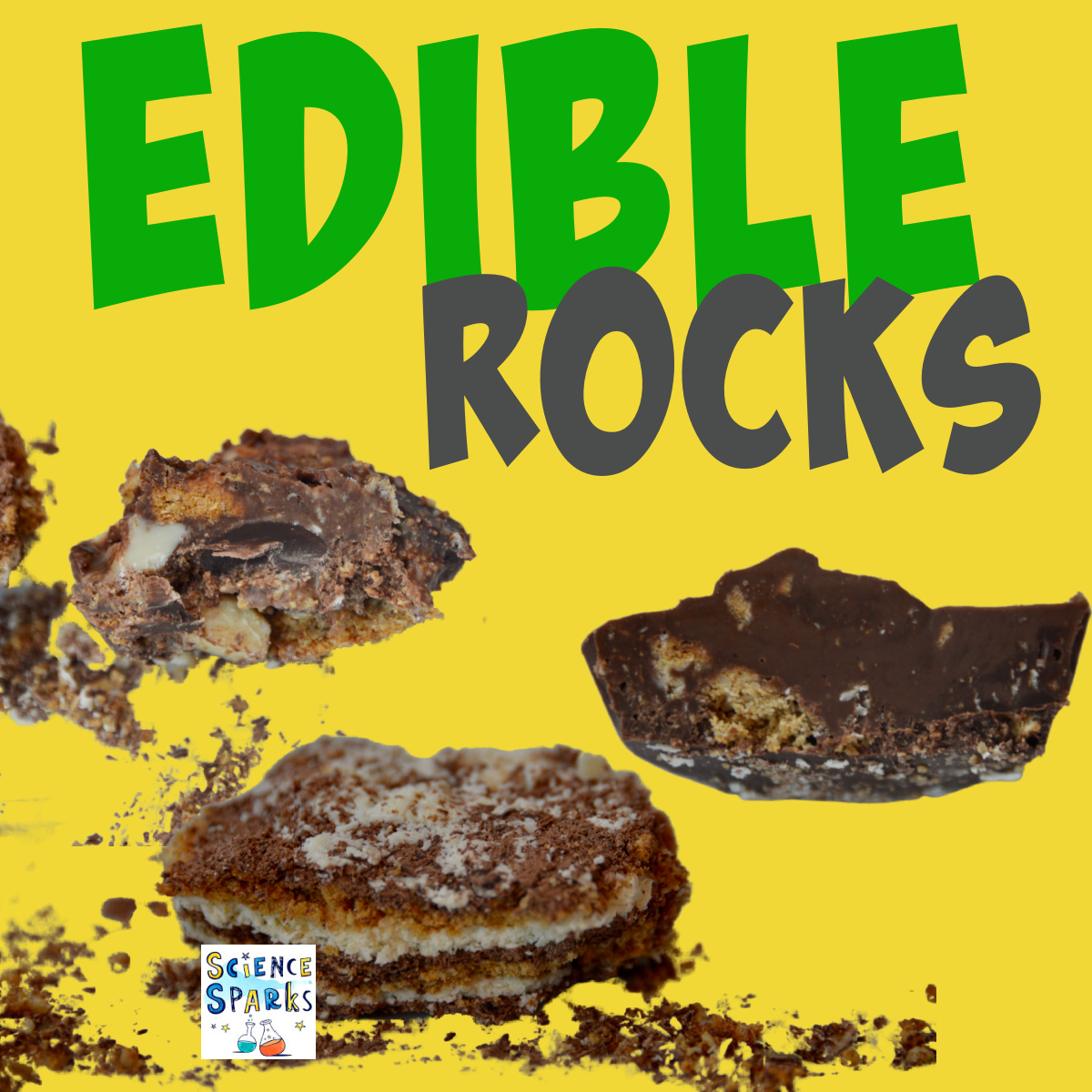 How to make edible rocks {A Step-by-step Science Activity}