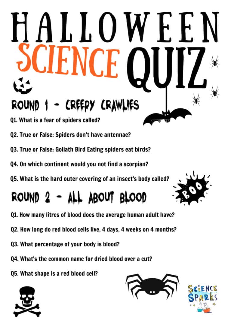 FREE Halloween Science Quiz