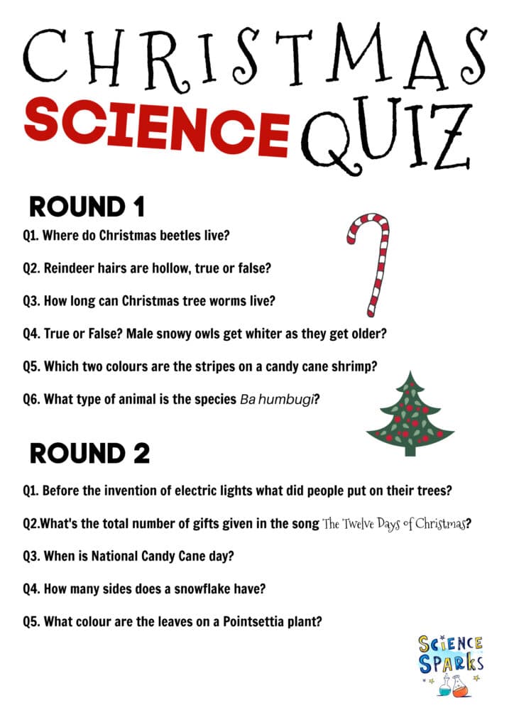 Christmas Science Quiz