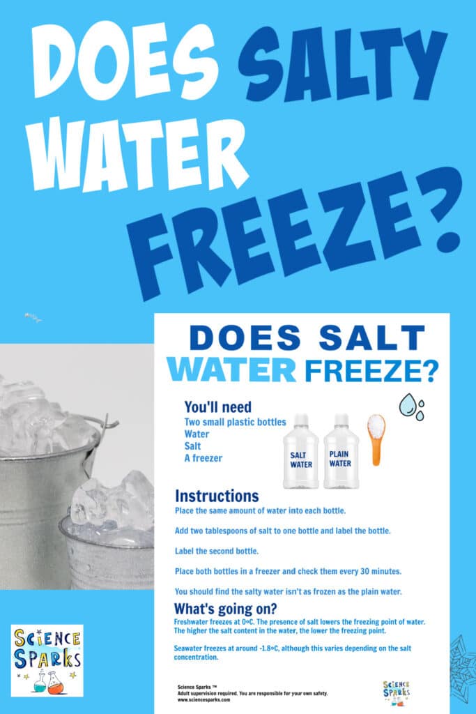 Does salt water freeze?