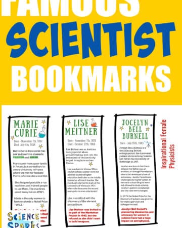 Famous scientist bookmarks