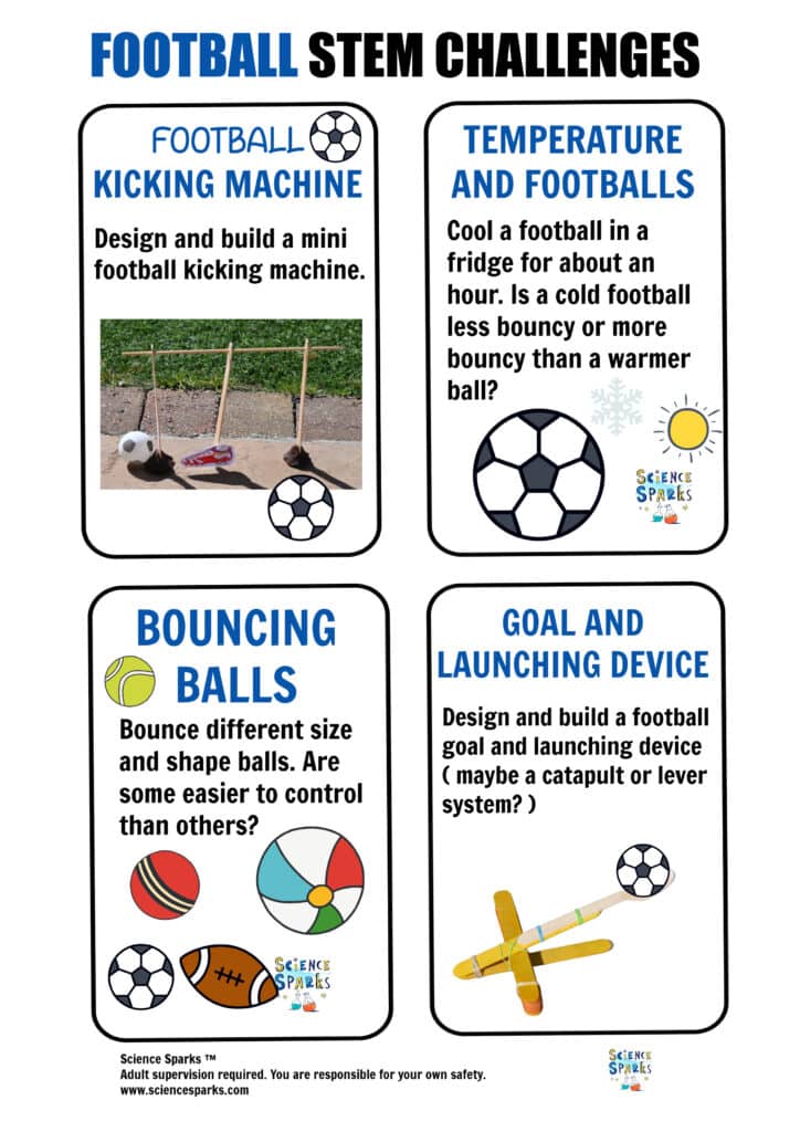 football themed STEM Challenges