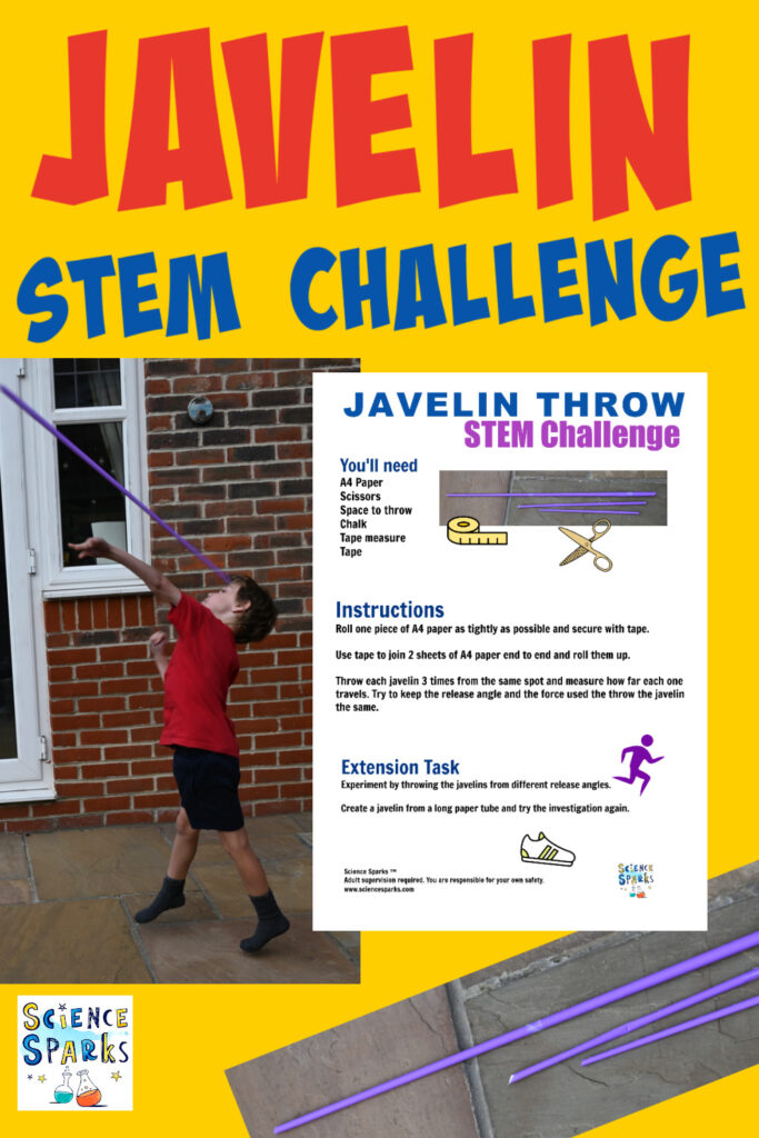Javelin throwing STEM challenge