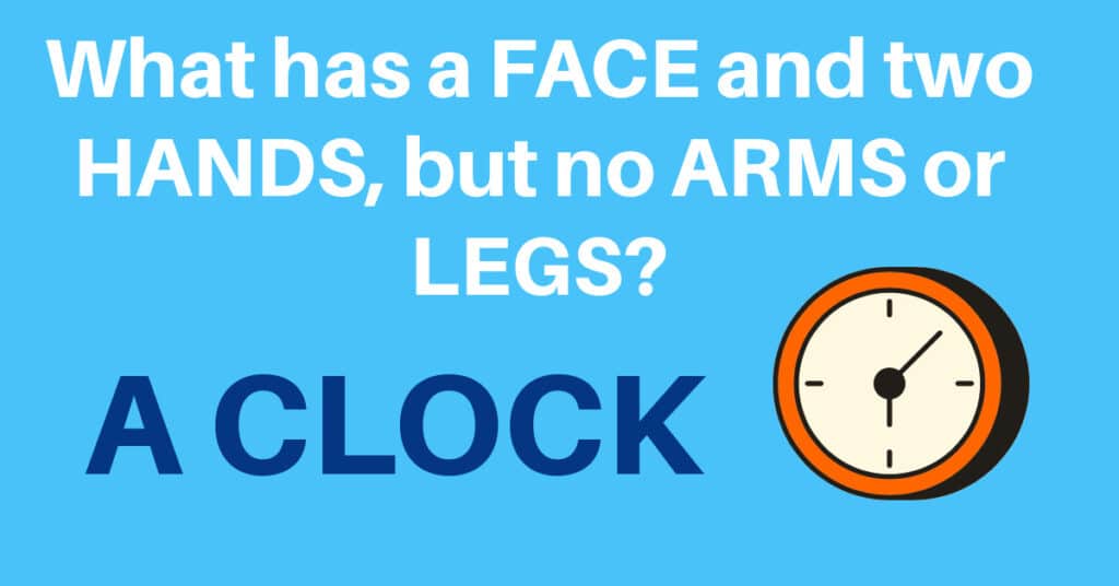 clock, arms and legs riddle