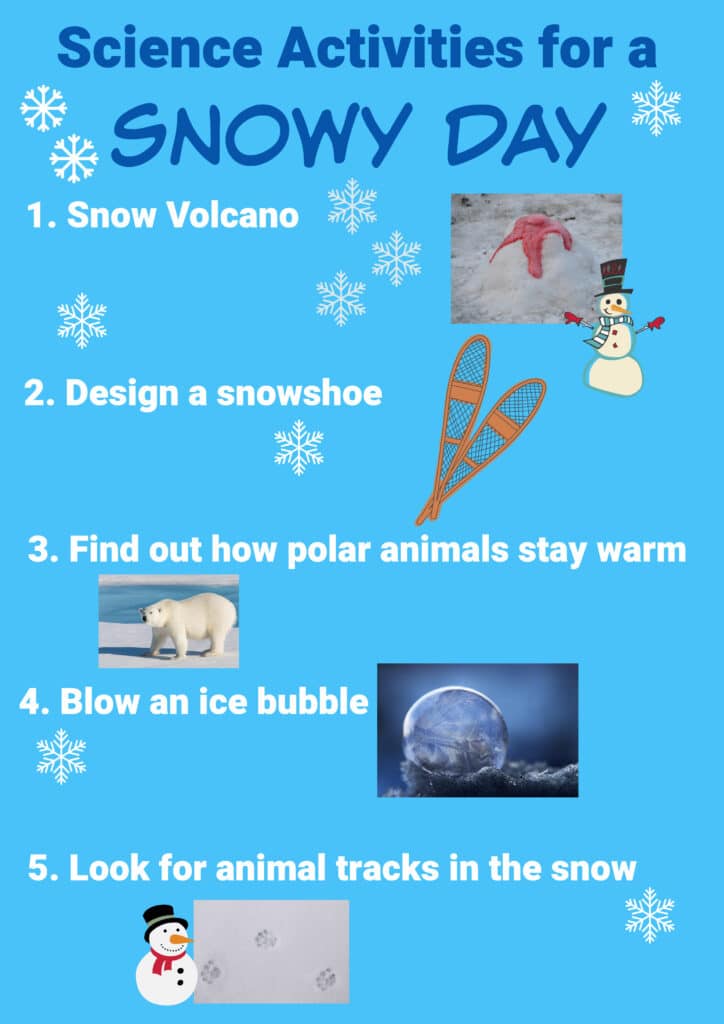 5 ideas for science on a snowy day